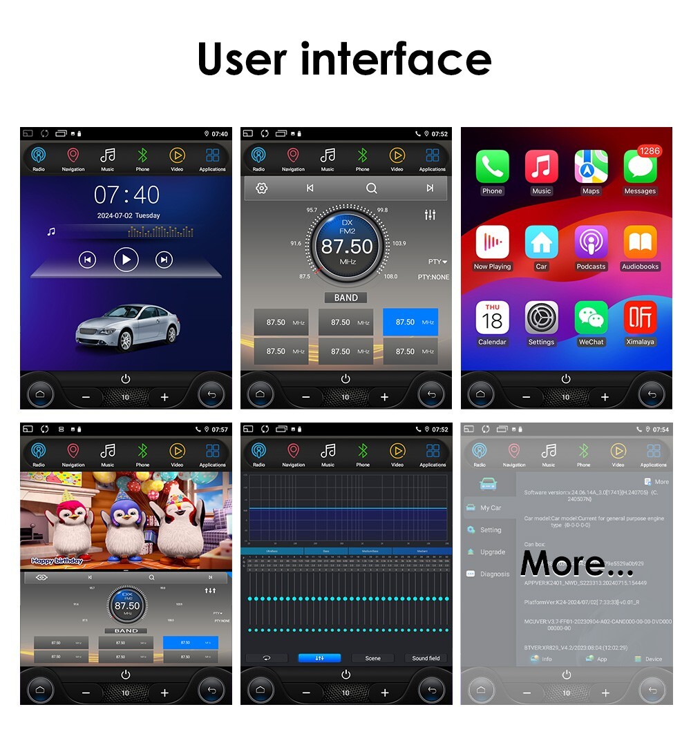 Apple Carplay Android 9.7" Car Stereo GPS Radio WiFi For DODGE Durango 2014-2020