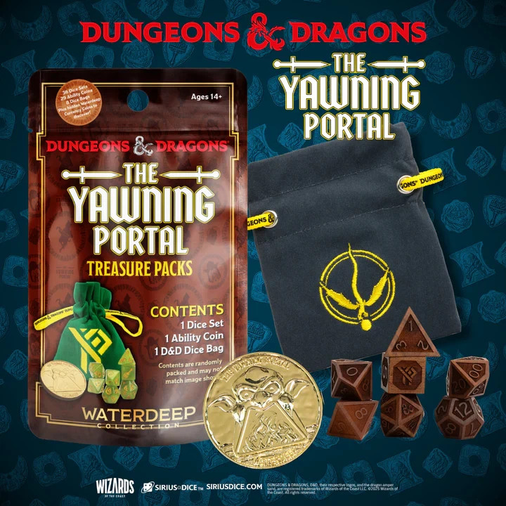 SIRIUS DICE - D&D Waterdeep: The Yawning Portal Treasure Pack x1