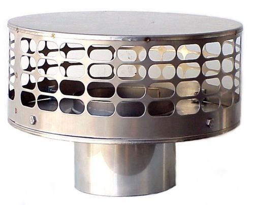 Round Stainless Chimney Cap 6" Diameters