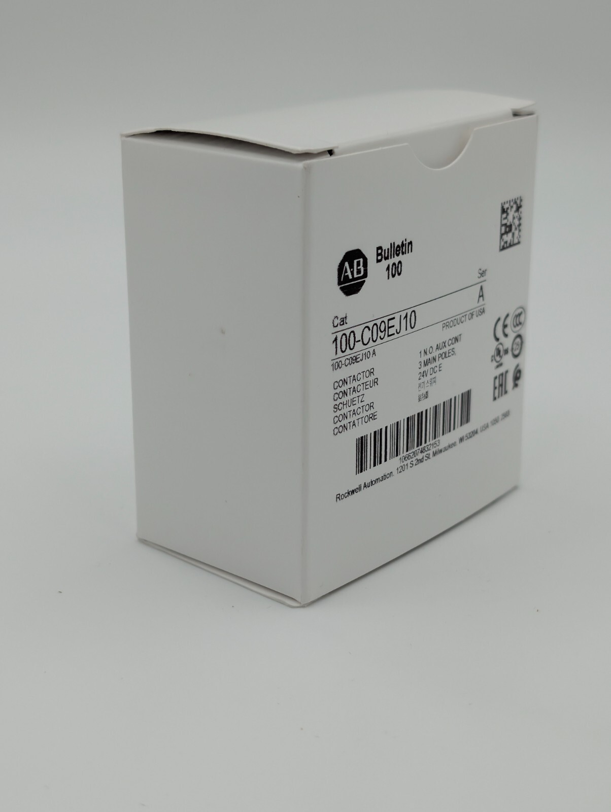 Allen-Bradley 100-C09EJ10 IEC Contactor 9 AMP 120VAC New MADE IN USA & US STOCK