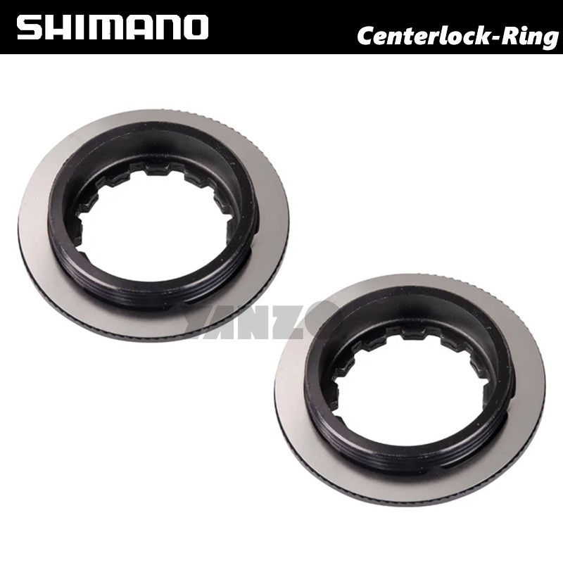 2Pcs Shimano Centerlock Disc Brake Rotor Lock Ring Black MTB ROAD MTB Fit Sram