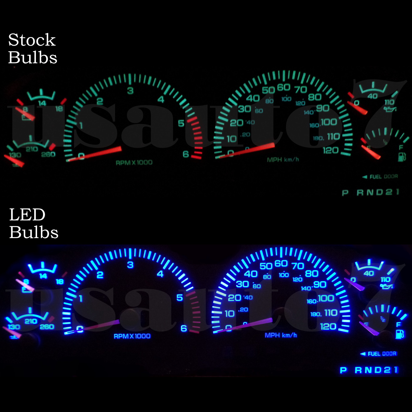 Dash Cluster Gauge AQUA BLUE SMD LEDs LIGHTS KIT Fits 97-03 Dodge Dakota Durango
