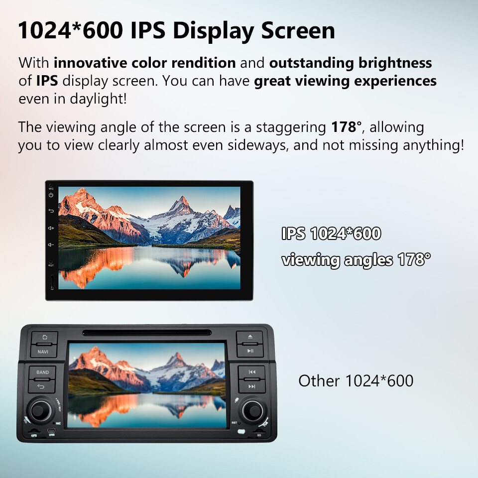 Eonon 7" IPS 2 Din Car Stereo Radio Android 10 8-Core GPS Sat Nav CarPlay No DVD