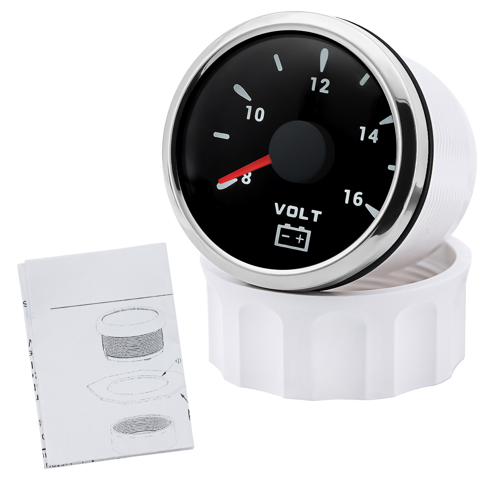 6 Gauge Set 85mm GPS Speedometer 160MPH Tacho&52mm Fuel/Oil/Temp/Volt Gauge US