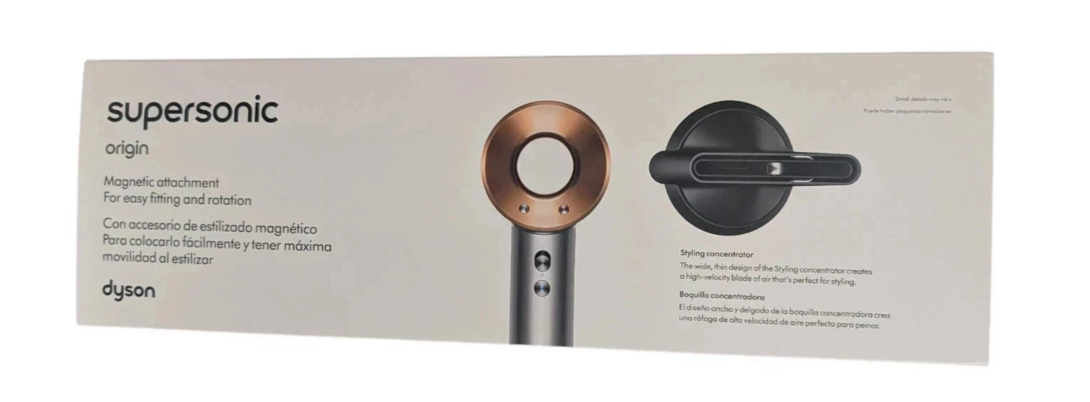 DYSON Supersonic Origin Hair Dryer Nickel/Copper -AUTHENTIC Open Box READ