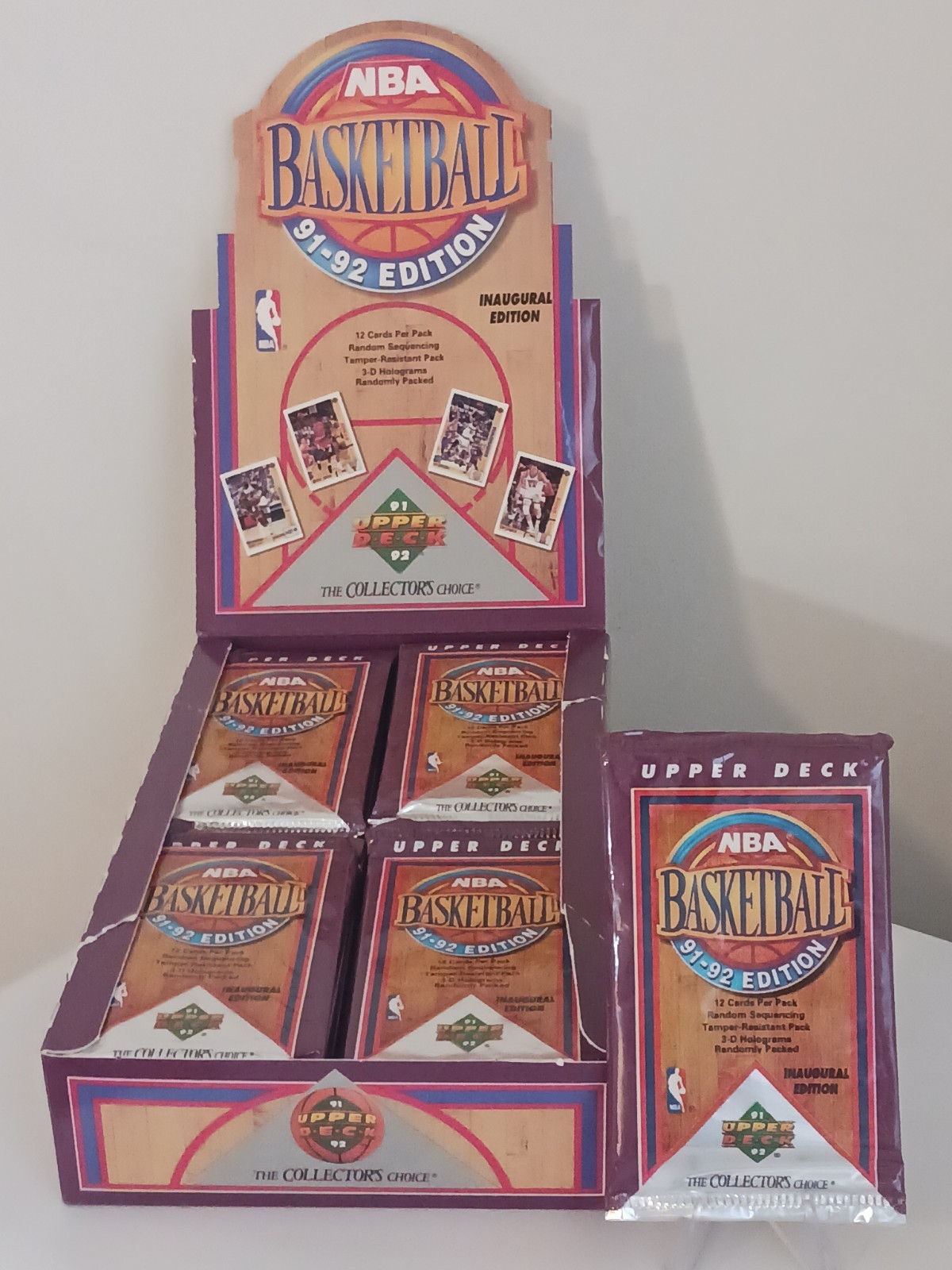 1991-92 Upper Deck Basketball Pack Inaugural Edition Factory Sealed Jordan Holos