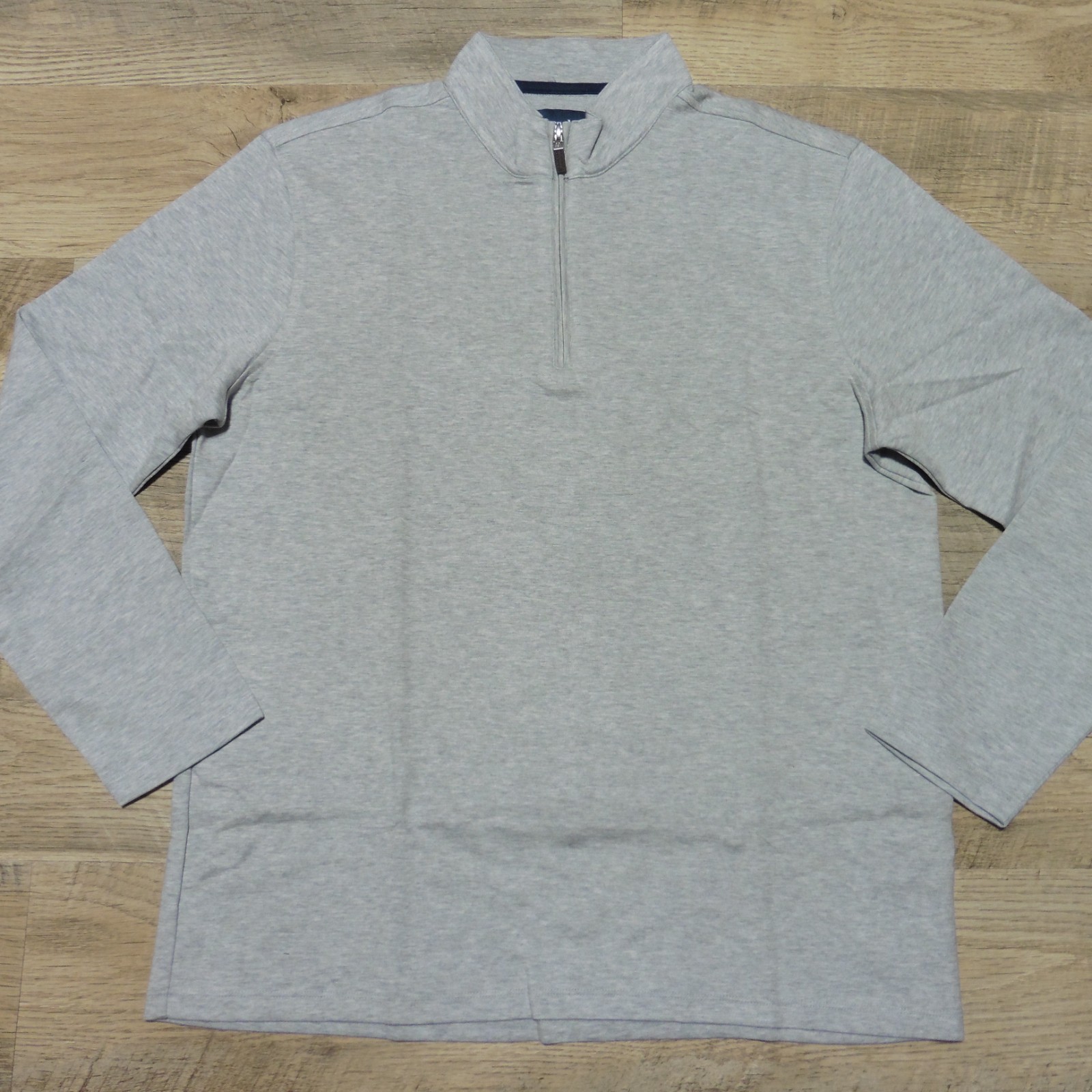 MIZZEN + MAIN Mens M MEDIUM PULLOVER KPI QUARTER ZIP GREY PERFORMANCE GOLF 1/4