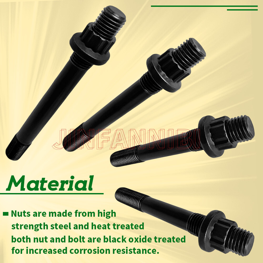 Heavy Duty Cylinder Head Studs Nut Kit for Honda Sportrax 400 TRX400EX 1999-2008