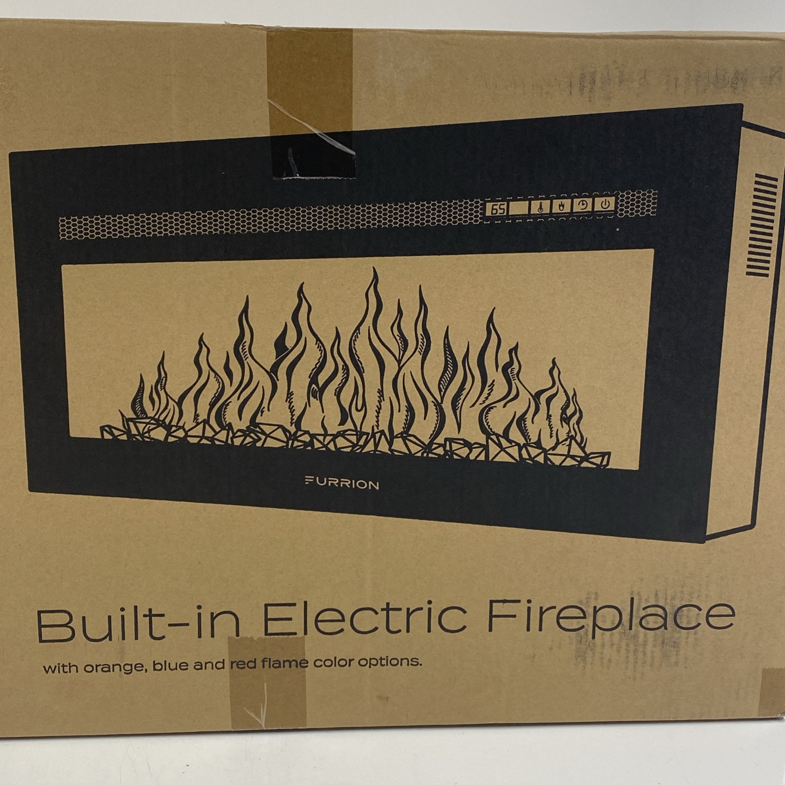 FURRION 30” Built In Electric Fireplace Kit Black FF30SC15A-BL RV Camper Remote