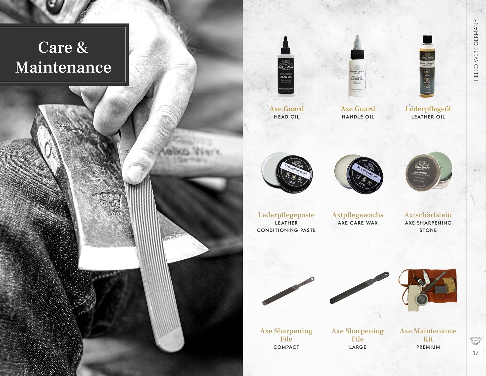 1844 Helko Werk Germany Vario Heavy Log Splitter - Splitting Axe for Splittin...