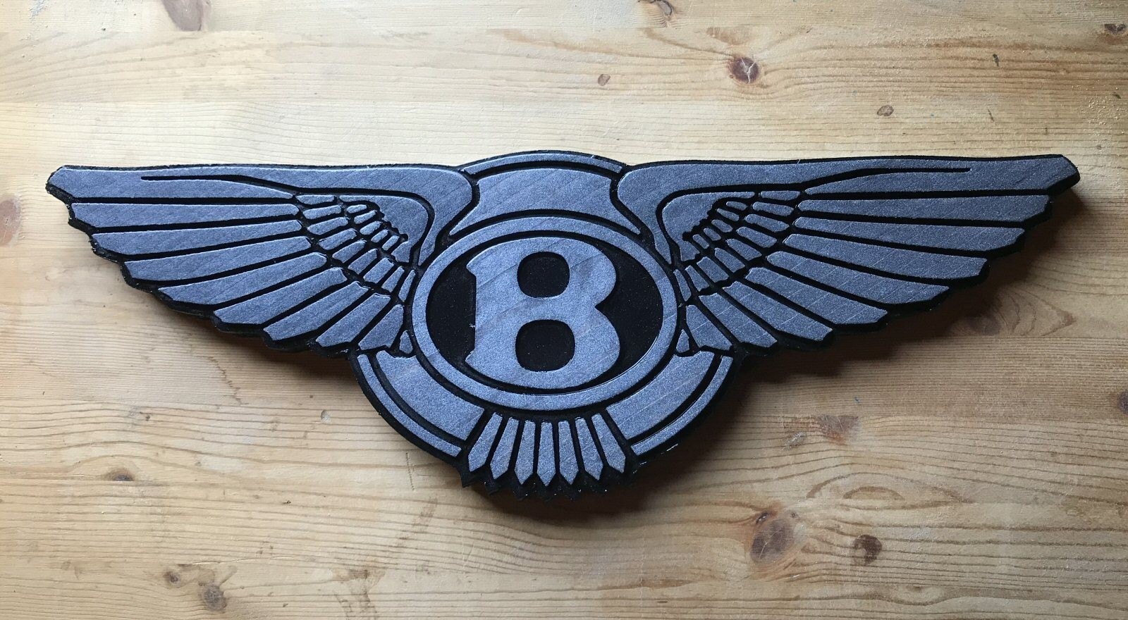 Bentley 3D routed carved wood bar pub sign car automotive Custom