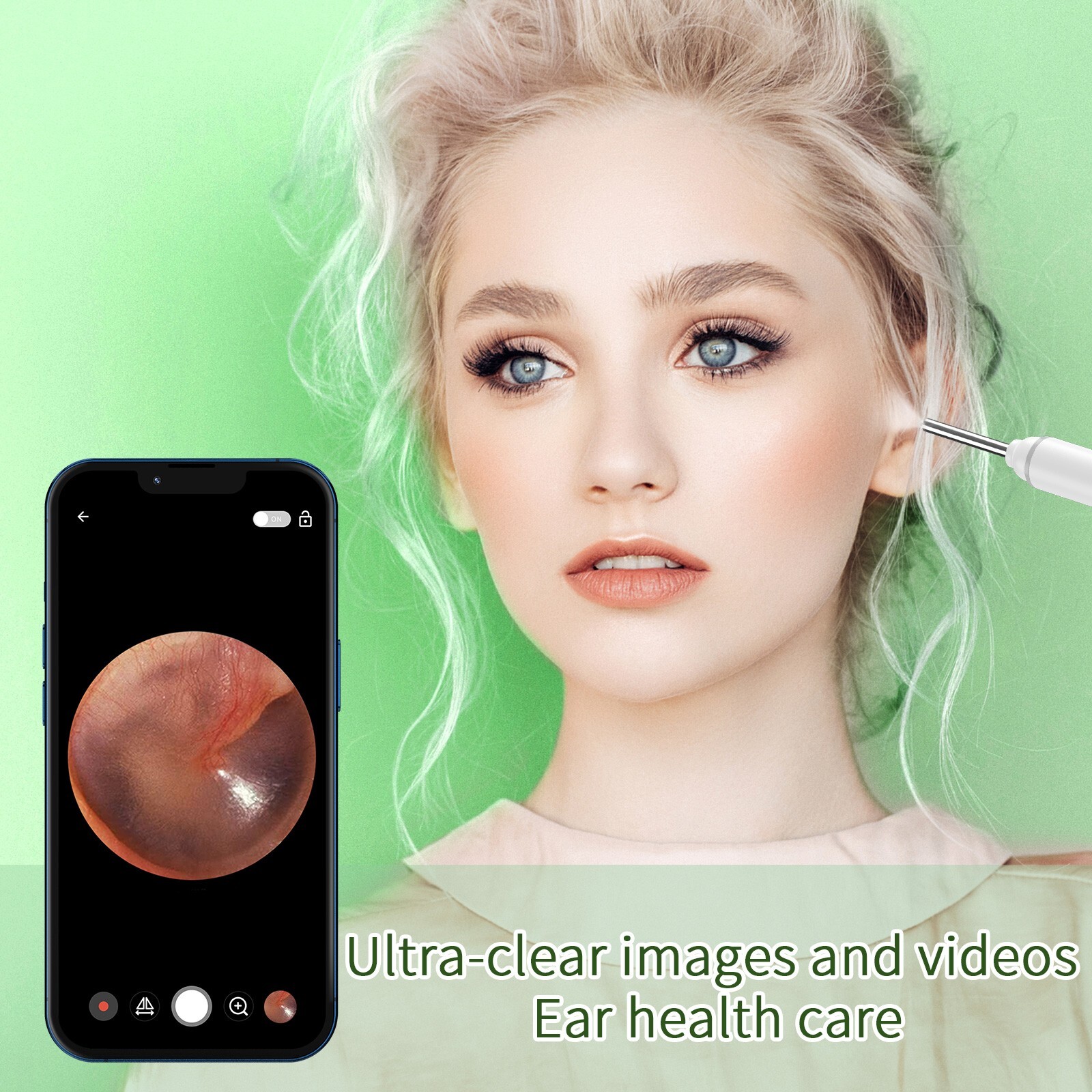 Ear Wax Removal Kit: 1920P HD Camera & 8-Pc Ear Set for iPhone, iPad & Android