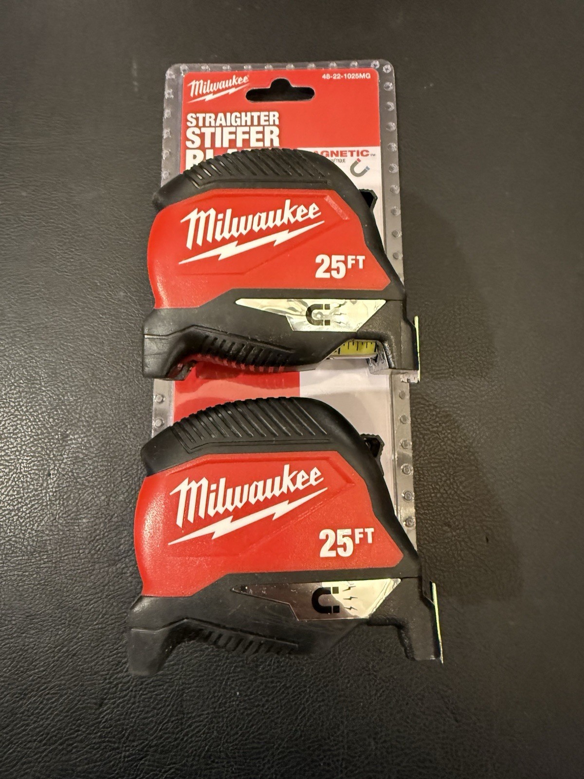 Milwaukee 48-22-1025MG 25' Heavy Duty Magnetic Tape Measure - 2 PK