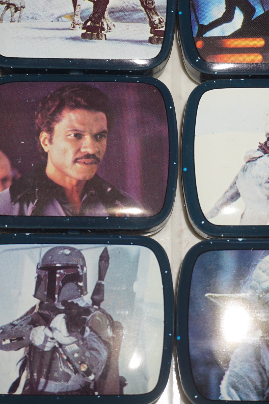 Vintage Star Wars Empire Strikes Back Micro Tins 1980 W/ 72 Tins Store Display