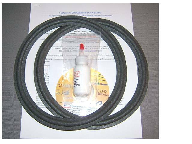 JBL LE10A, L96, PR10, 2121, L110, 4313A Foam Surround Woofer Repair Kit
