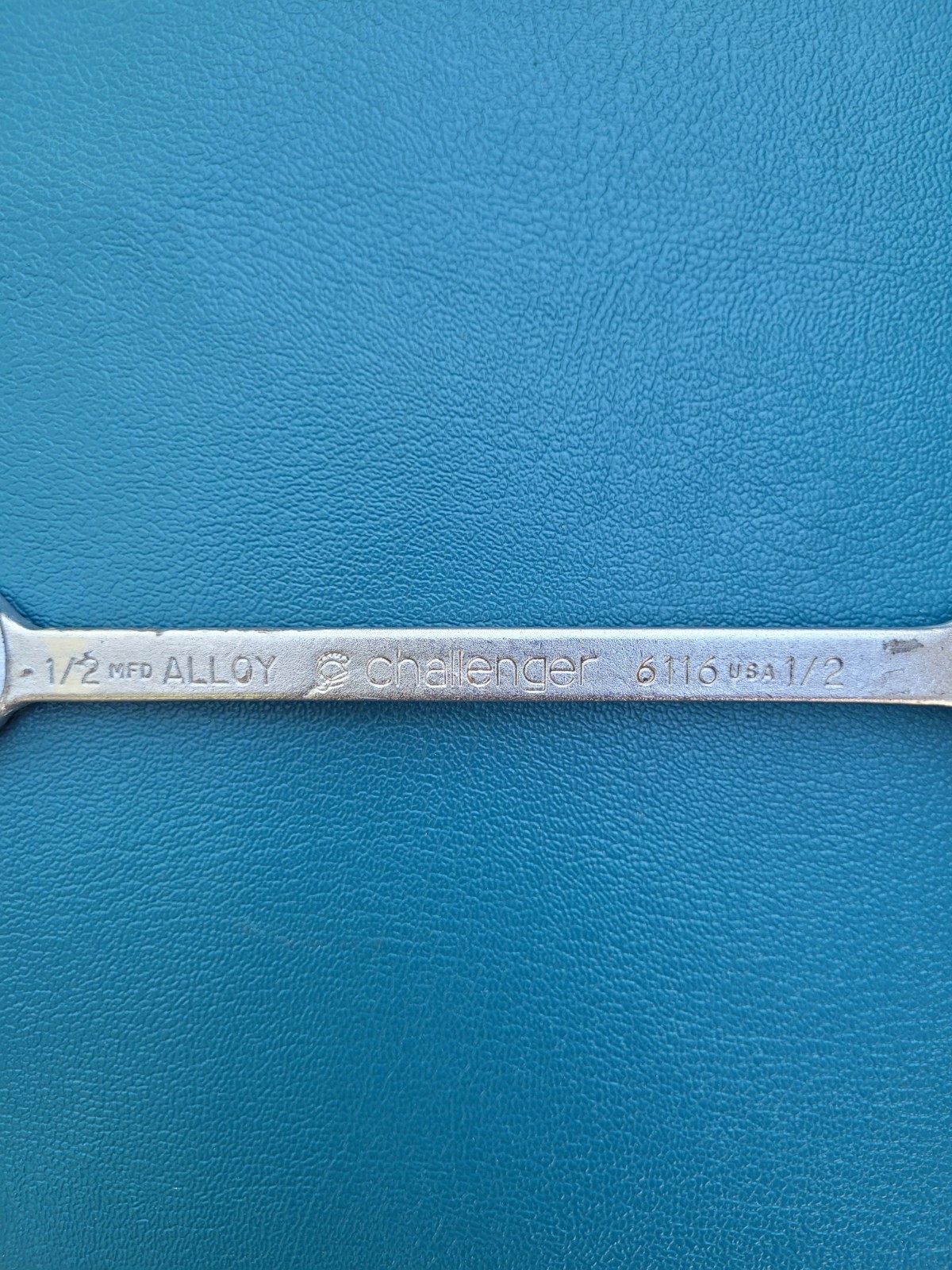 Challenger 1/2" Combination Wrench,12 Pt Vintage . 6116 USA MADE.