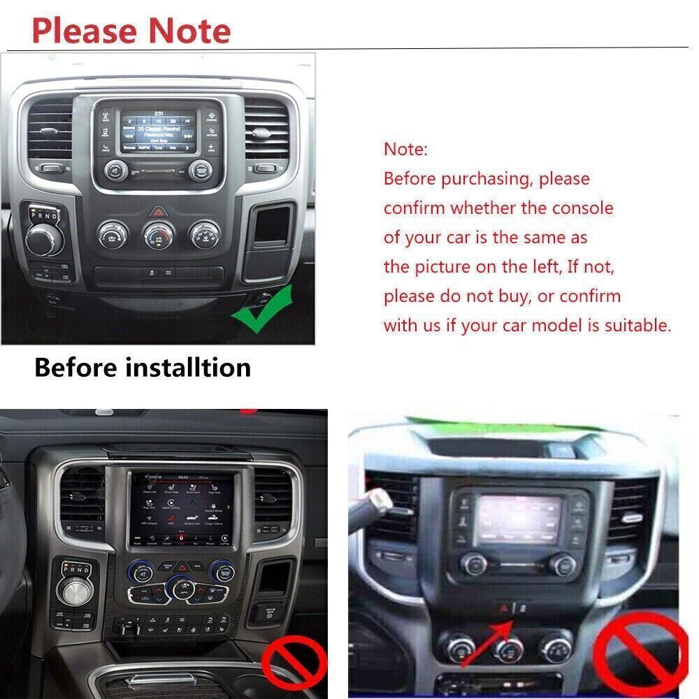Car Radio Apple Carplay For 2014-2018 Dodge Ram 1500 2500 3500 Stereo 2016 2017