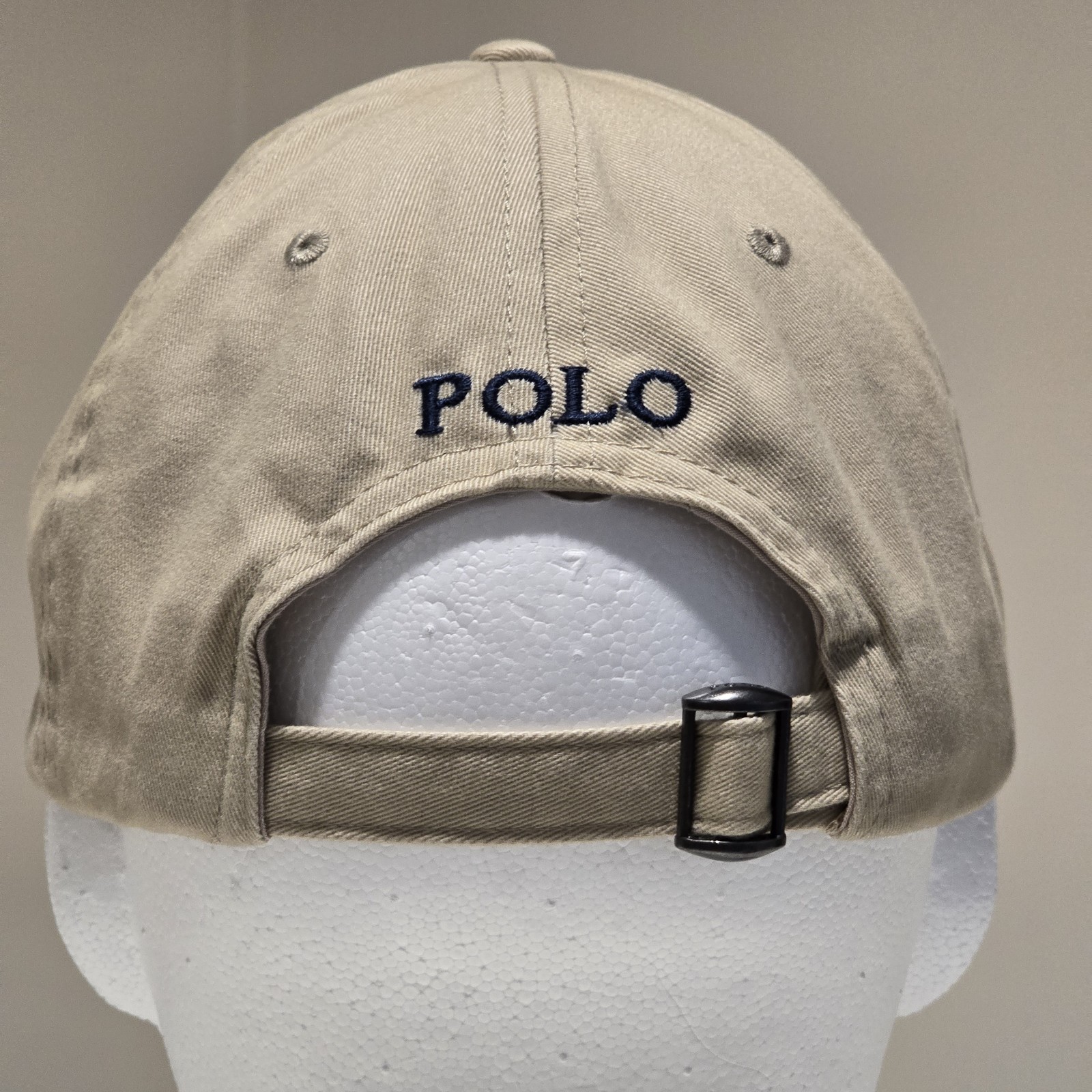 Polo Ralph Lauren Men’s Cotton Chino Ball Cap One Size Beige Blue