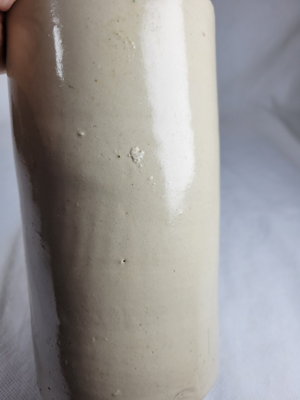 Stoneware Ink Bottle Vintage Gibbs Tamworth 26cm High 10cm Diameter Rare Prop