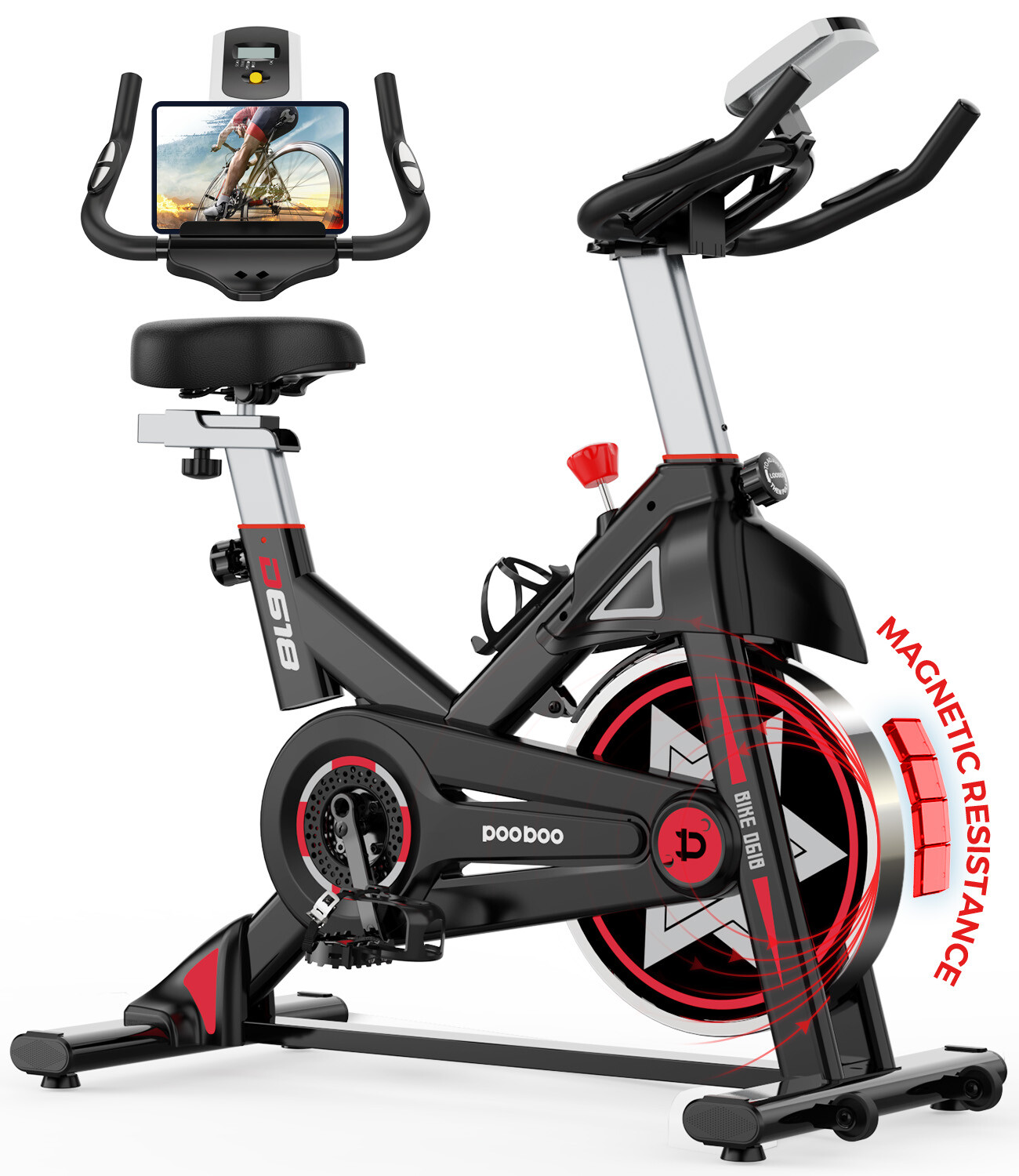 Fitness Exercise Bike Indoor Cycling Stationary Bike Home Cardio Workout Bike