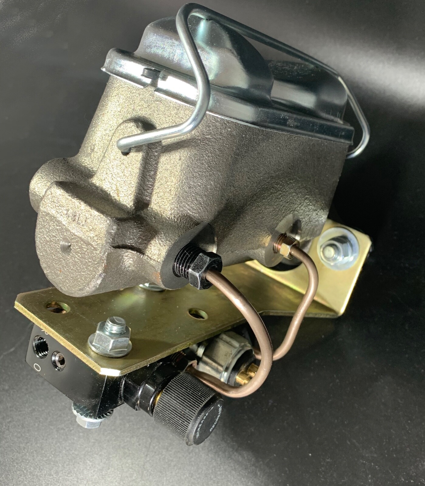 Ford Master w/ Black Adjustable Prop Valve - Block Kit, 3/8-24 & 1/2-20 ports