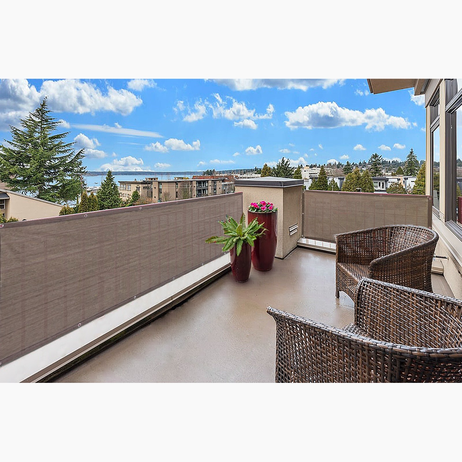 3' 4' 5' 6' tall Outdoor Fence Windscreen Privacy Screen Shade Cover Garden Pool