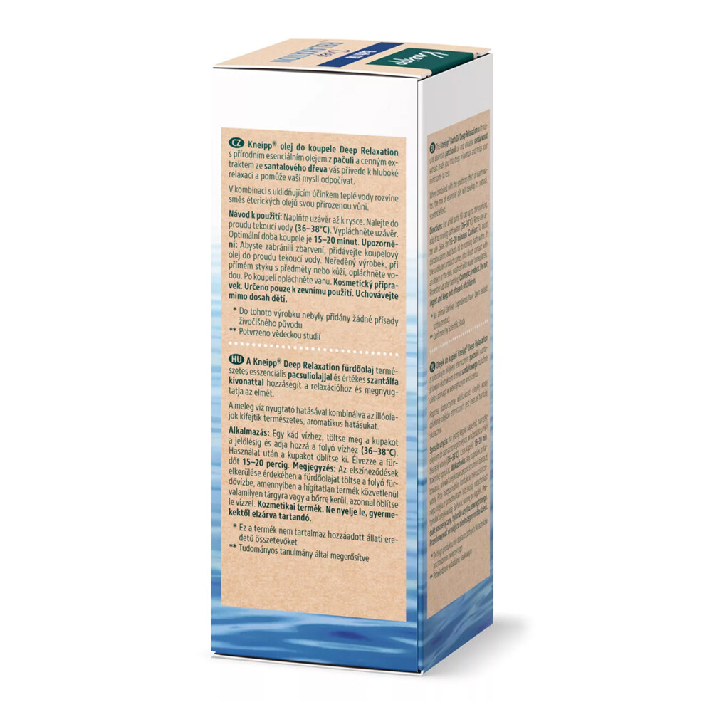 Kneipp Deep Relaxation Bath Oil Natural Essential Oils for Inner Peace 10x100ml