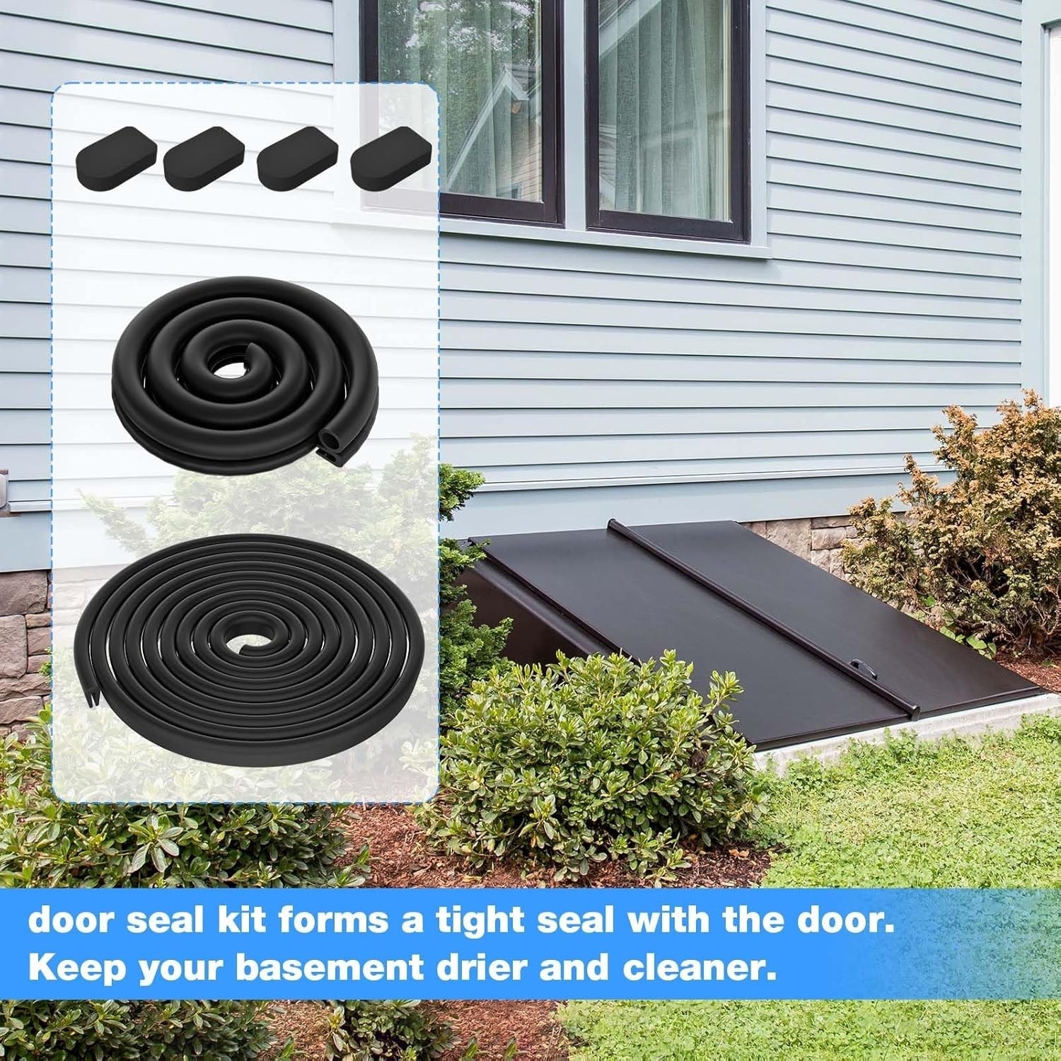 Replacement for Bilco Basement Door WeatherStrip Seal Bilco Door Seal Kit Rubber