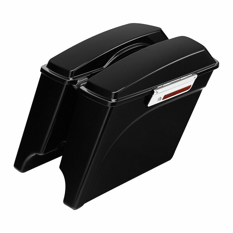 Stretched Extended Hard Saddle Bags Fit For 93-13 Harley Street Glide Road King