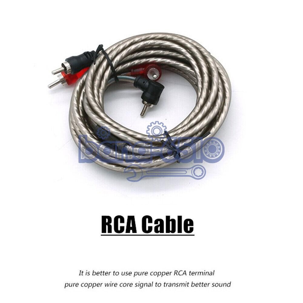 2300W 4 Gauge Car Audio Cable Kit Amplifier Install Amp RCA Subwoofer Sub Wiring