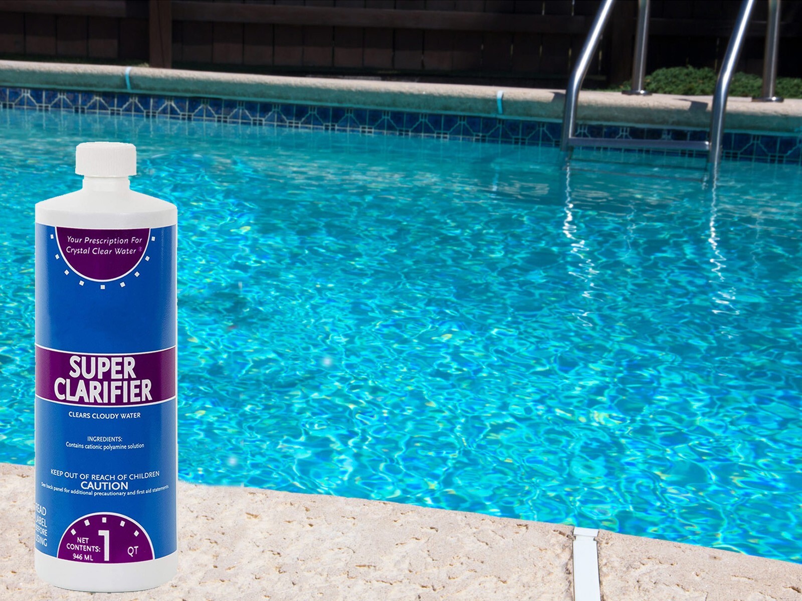 Swimming Pool Chemical Super Clarifier - 32 oz Bottle - (Select Quantity)