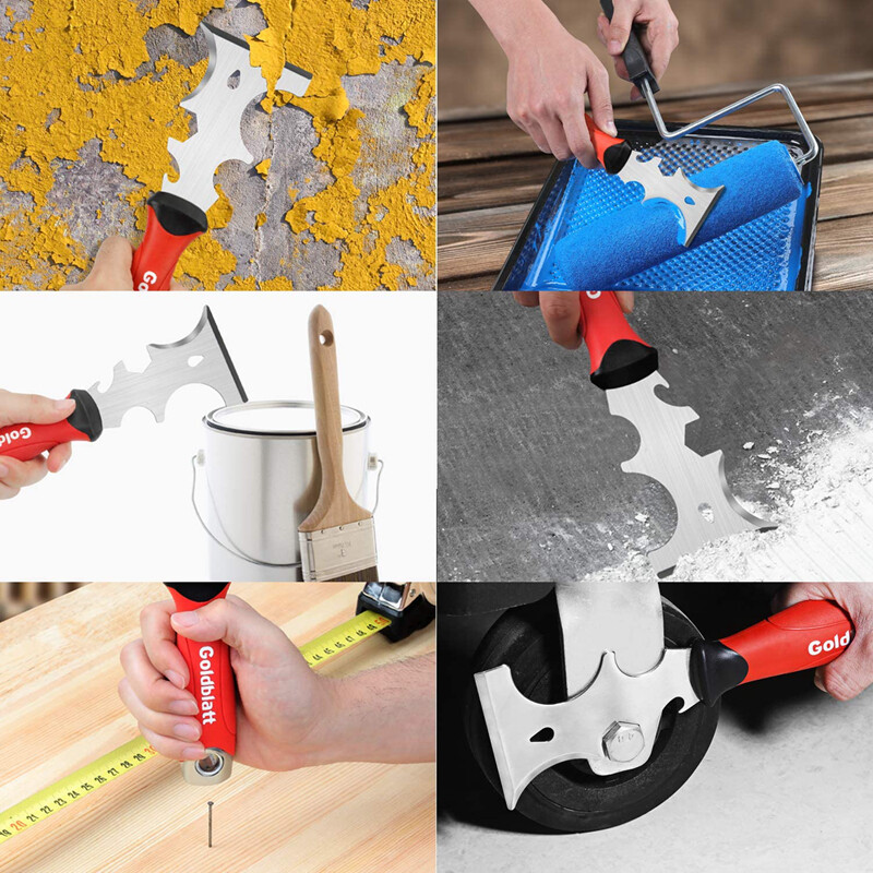 Goldblatt Drywall Hand Tool Kit Joint Knife Taping Knife Paniter Scraper Mud Pan