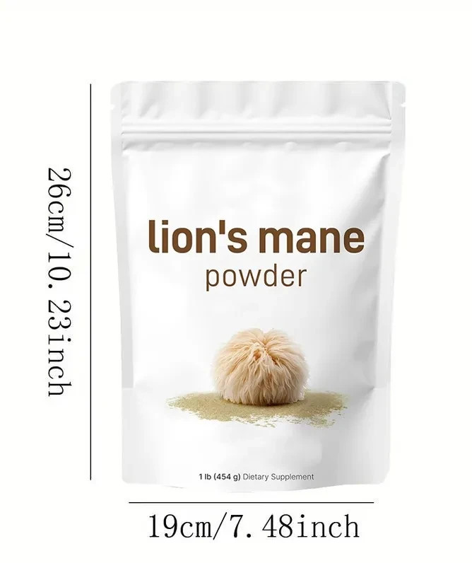 Lion's Mane Mushroom Powder | Pure Lions Mane 10:1 Strength Extract 16oz Organic