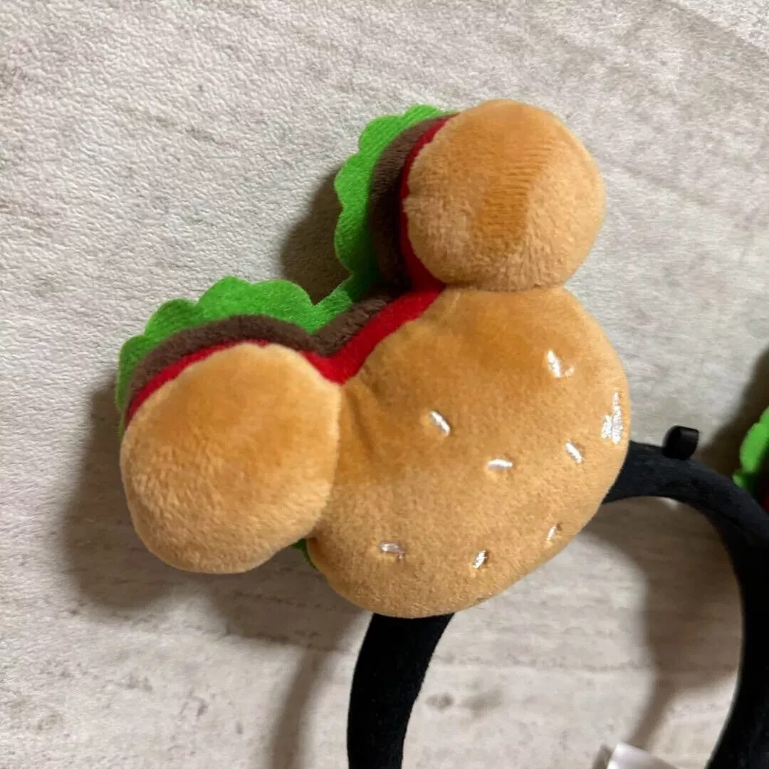 Disney Resort Hamburger Ears Headband Hat Burger Cap Mickey