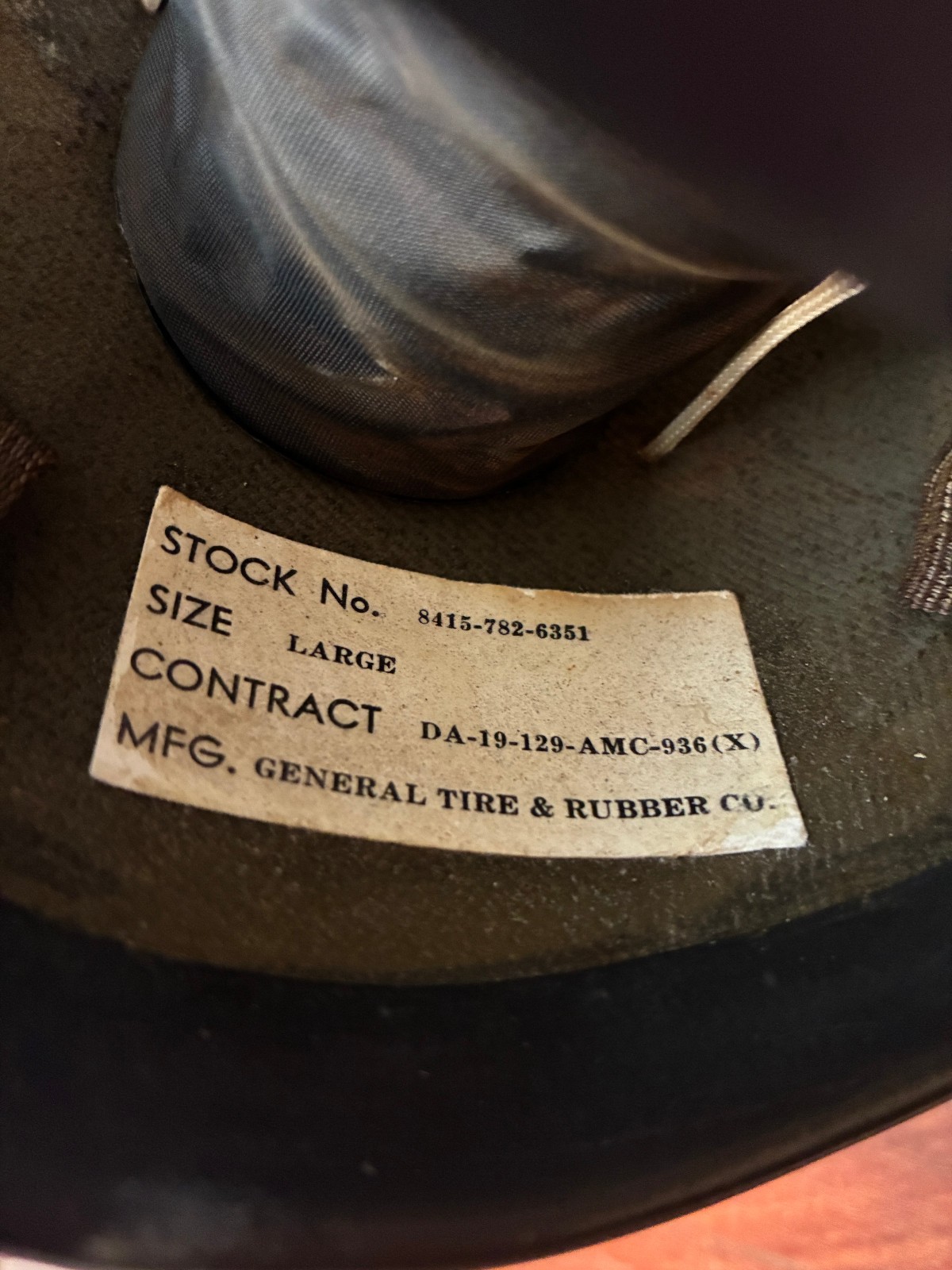 Vintage 1965-67 Gentex APH-5A Helicopter Flight Helmet–Vietnam War -Original Bag