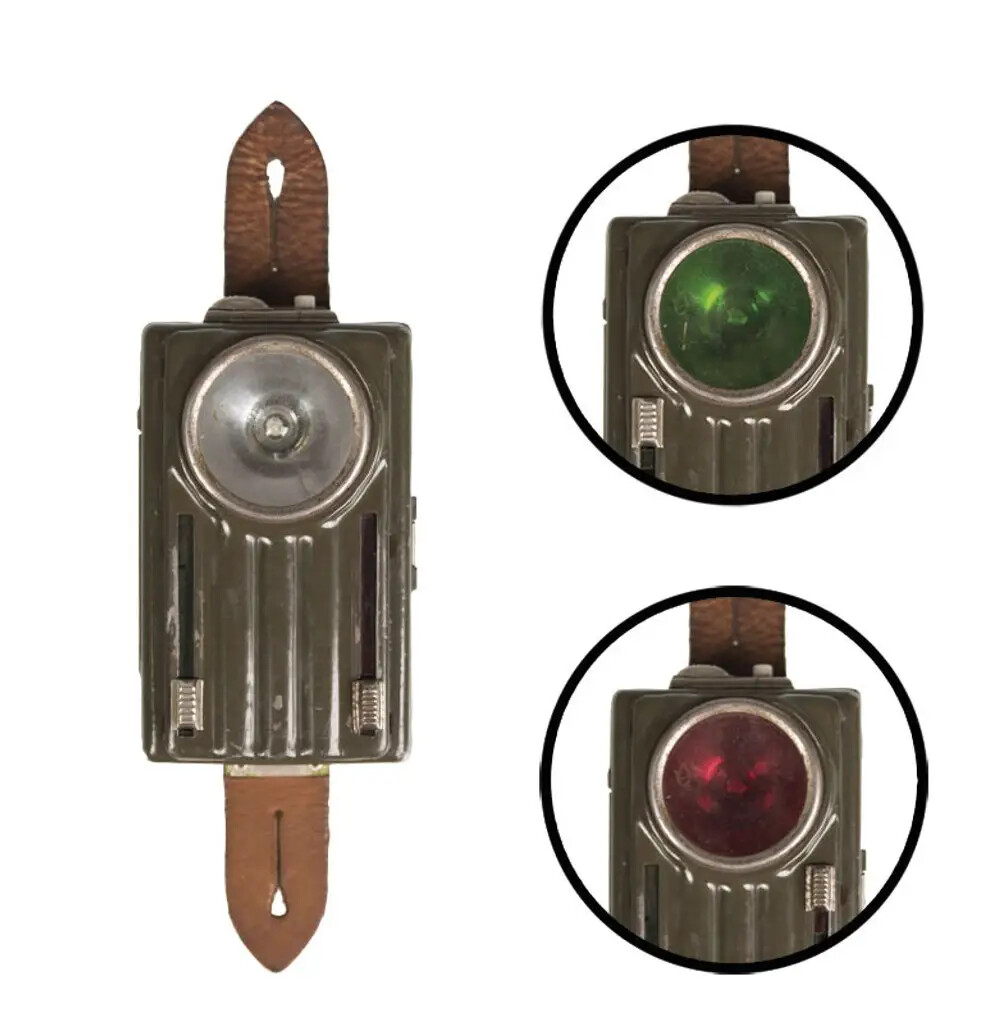 Vintage Military Signal Flashlight Polish Army Lamp Light Cold War Arma Reforger