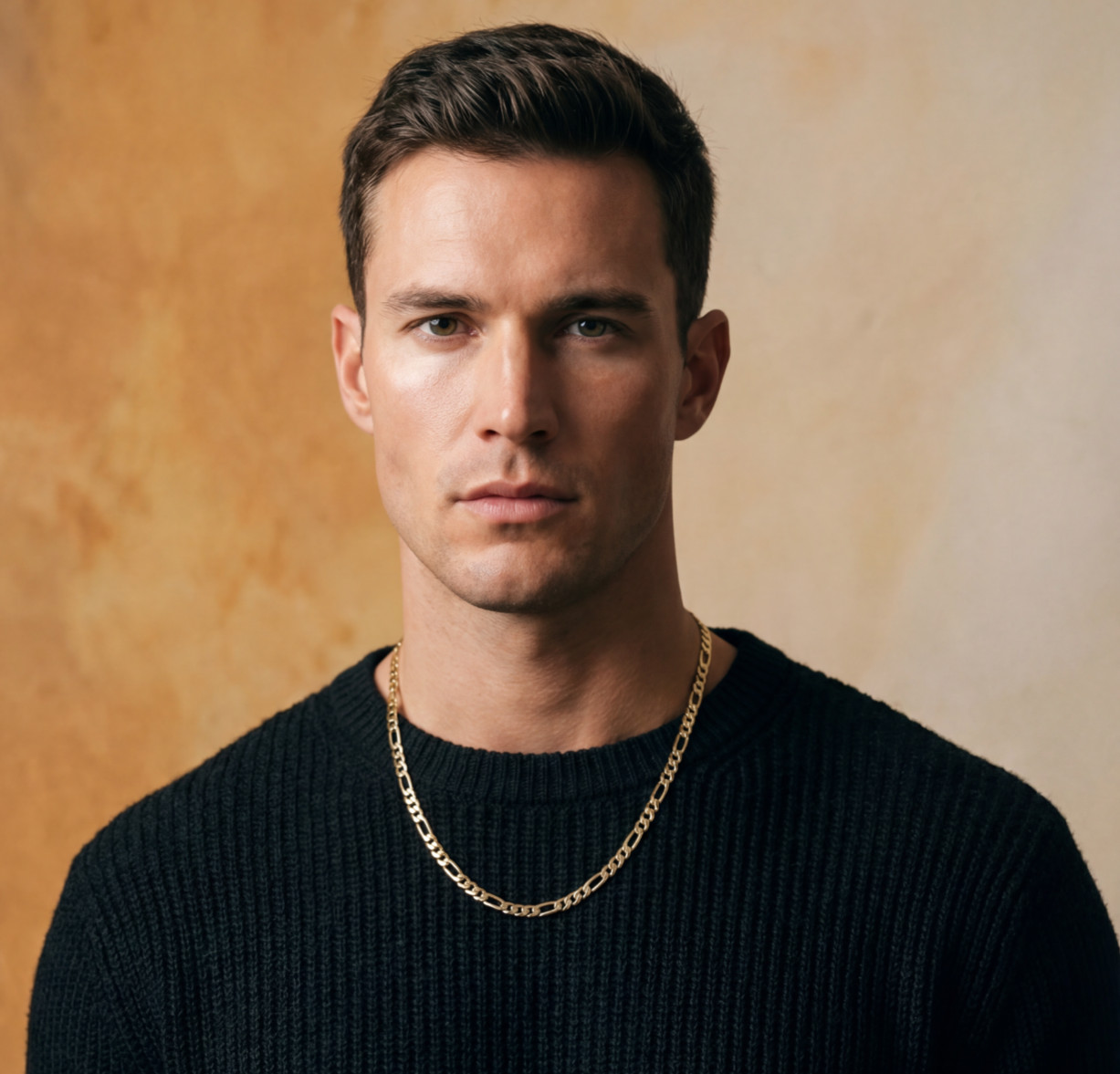 Heavy Men's 14k Gold Stamped Italian Figaro Link Chain Necklace 20" Inches 5MM