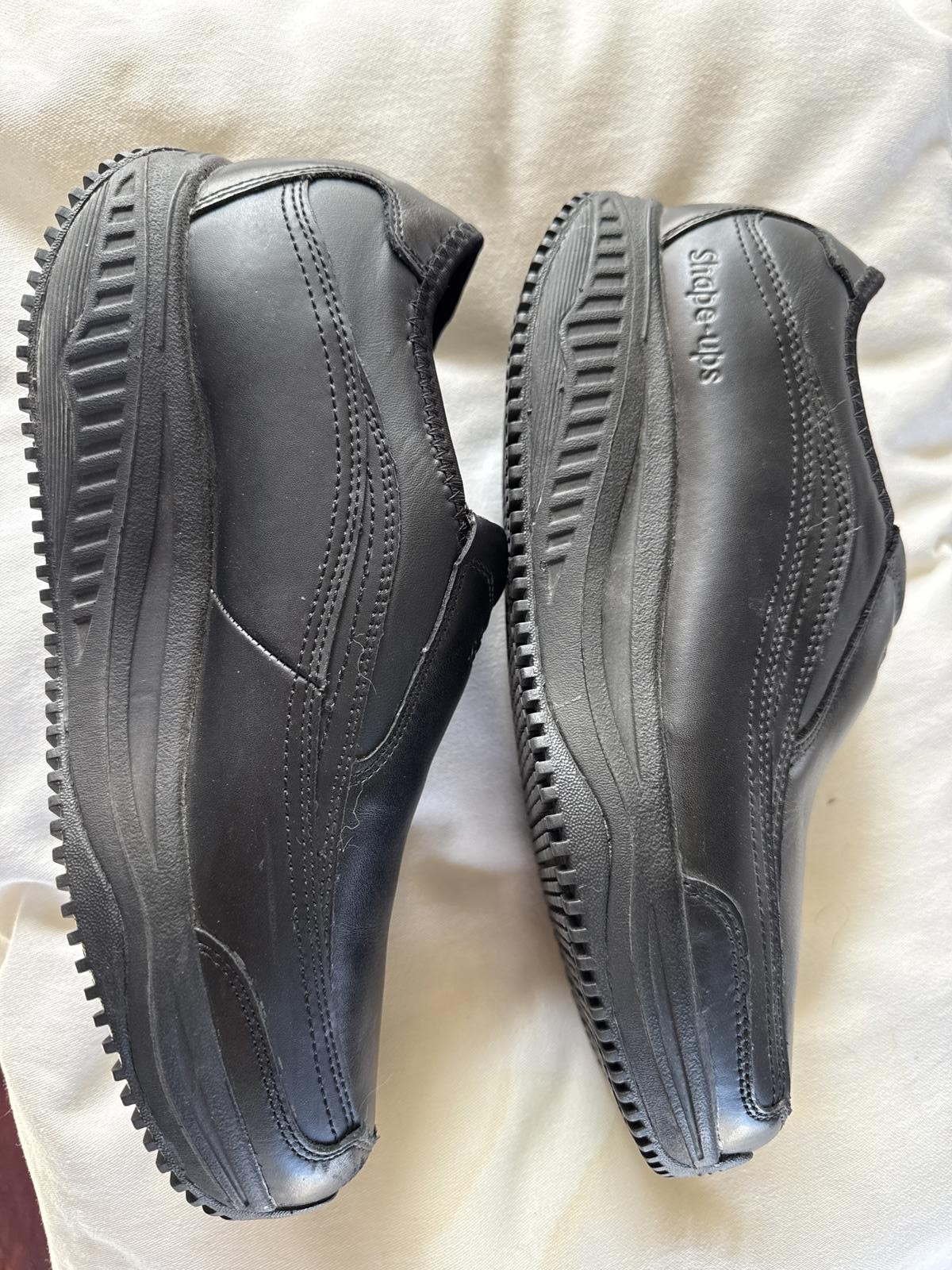 Skechers Work Shape-Ups Slip Resistant Black Shoes Size 8