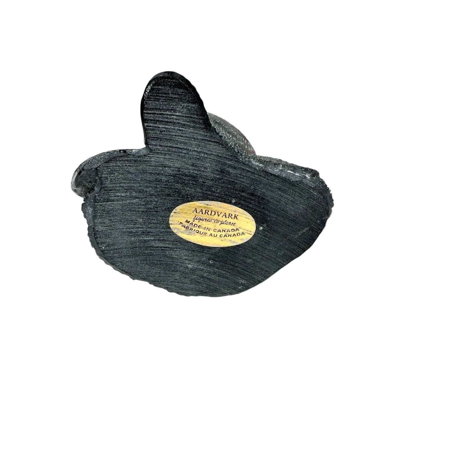 Vintage Canada Aardvark Swan Canadian Goose Duck Hand Carved Soapstone Black