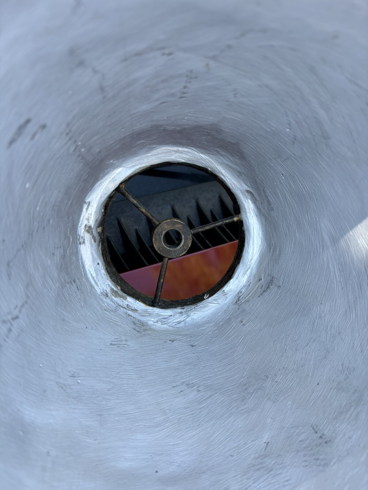 Rare UNIQUE Vintage Ceramic Clay ceramic Lamp Shade Heavy Brown Pottery Tribal