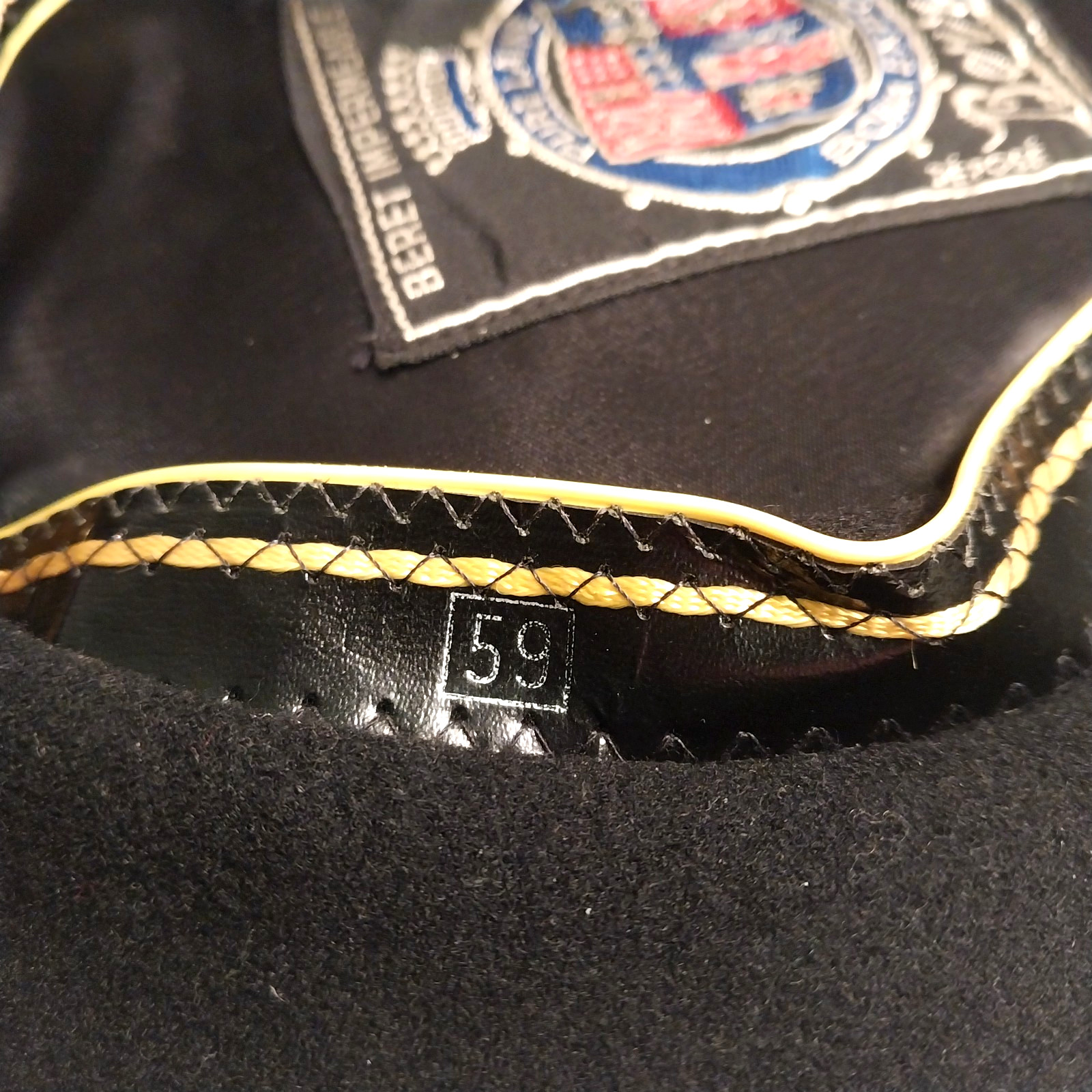 Beret Berrion Boina Exposicion Black Basque 100% Wool French SZ 59 - 9 1/2 Jazz