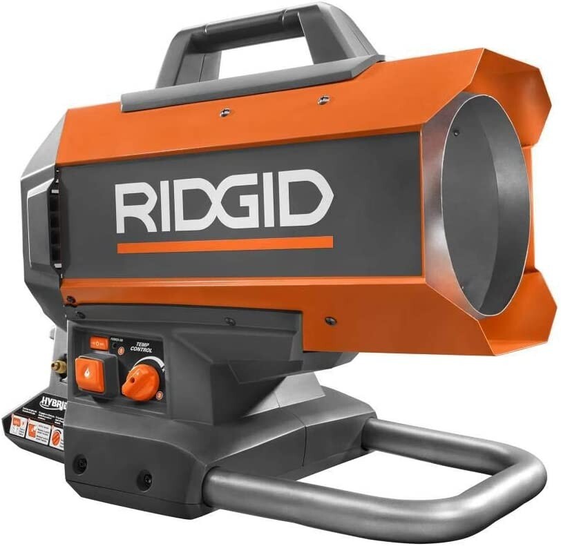 RIDGID Brushless 18V Hybrid Forced Air Propane Portable Heater R860424B