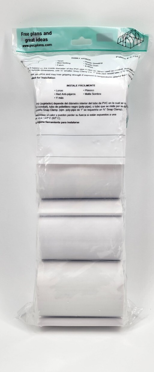 Circo #16 Snap Clamps, Attach Tarps, Netting, Or Shade Cloth To Pipe, 8 Pack