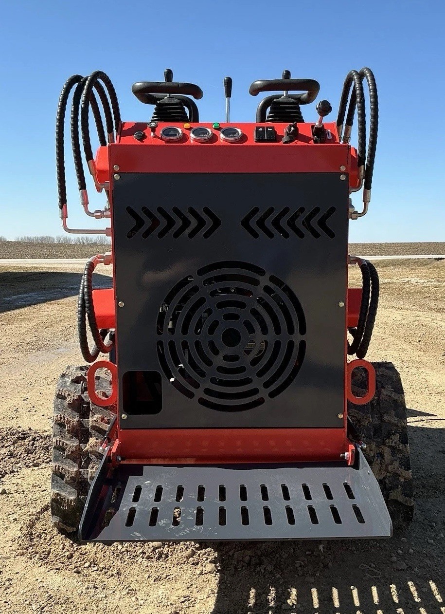 NEW ZJG-380 Mini Skid Loader Stand-On Compact Tracked Loader 13.5HP Engine