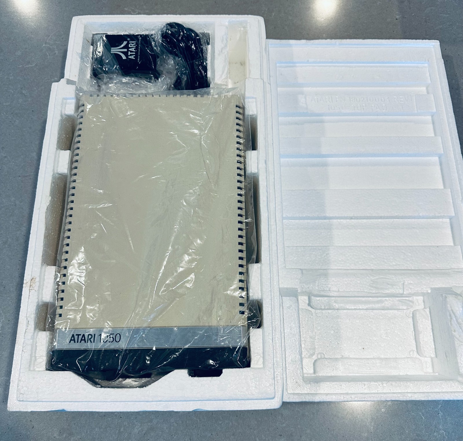 Vintage Atari 1050 Disk Drive w/ Power Supply & Box - TESTED - CLEANED - READ