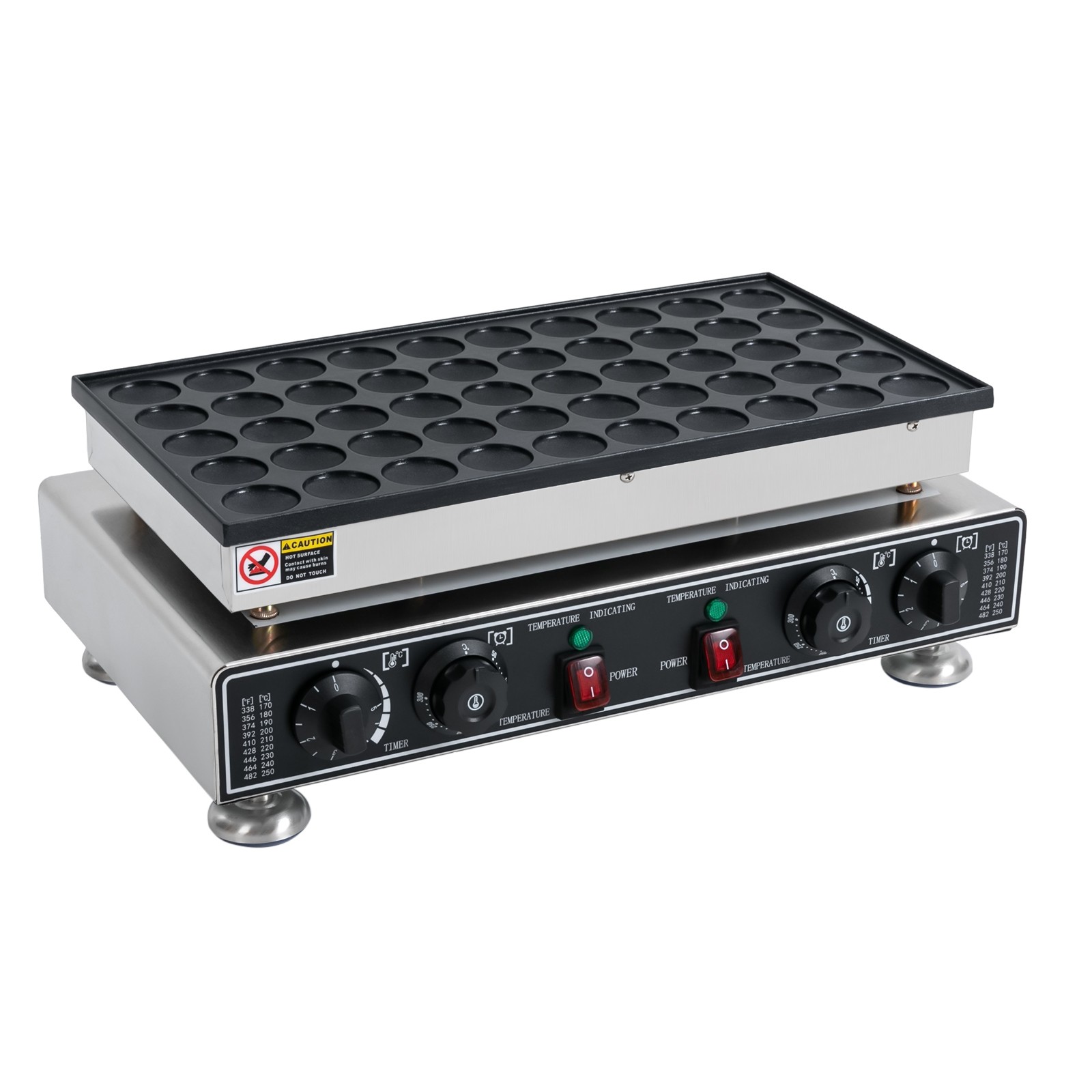 110 V 50 Hole Electric Dutch Poffertjes Mini Pancake Baker Maker Machine New