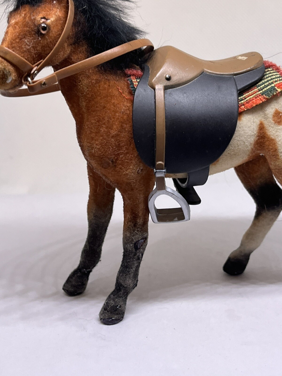 horse mini american Indian Spanish colonial saddle bridle blanket Felted