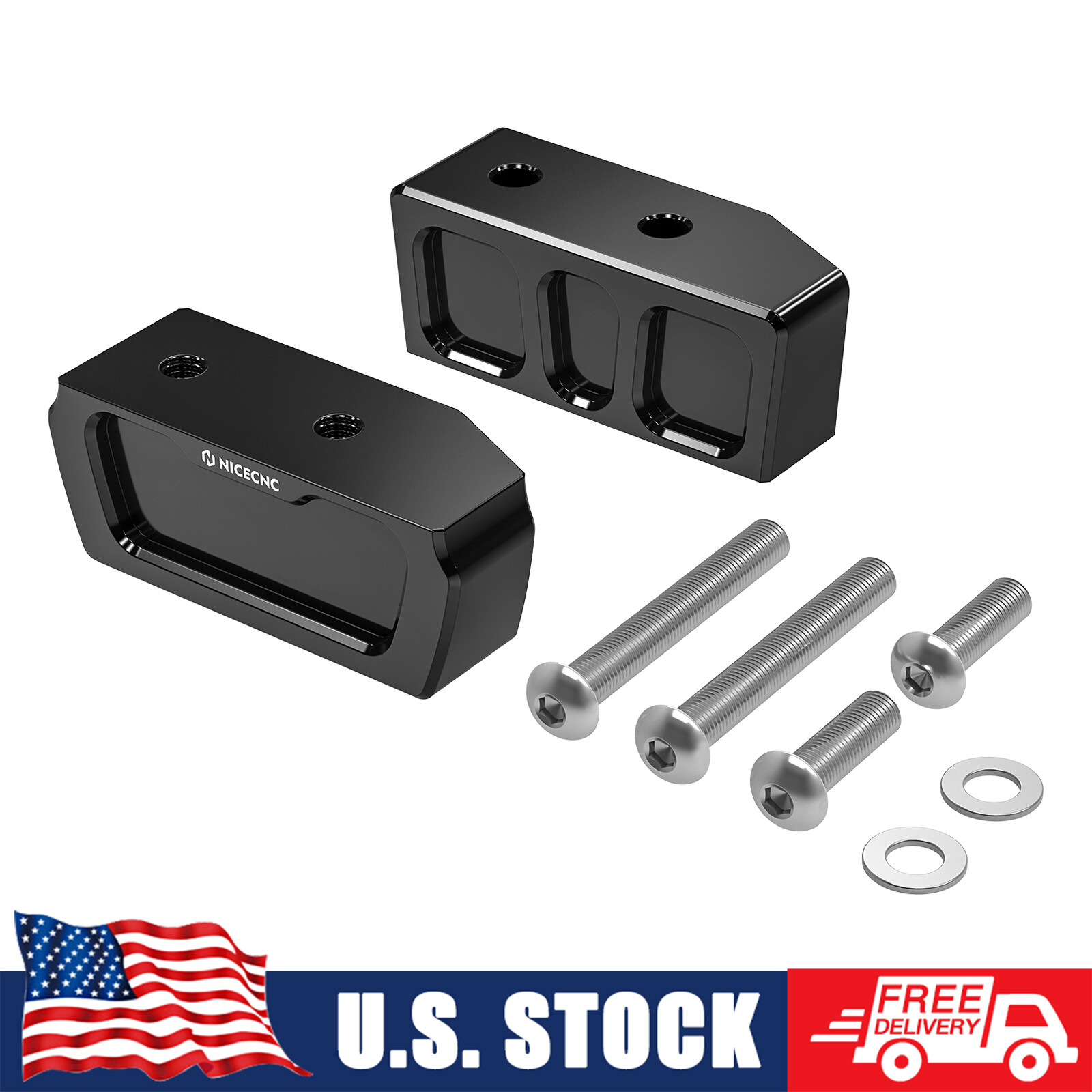 1" / 2" Kickstand Lift Block Riser Set For Harley Iron 1200 XL1200NS 2018-2019