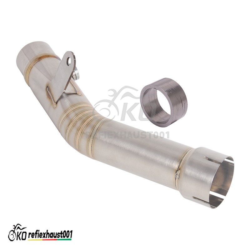 For Kawasaki Ninja ZX6R ZX636 2023-2025 Exhaust Mid Link Pipe Slip Stock Muffler