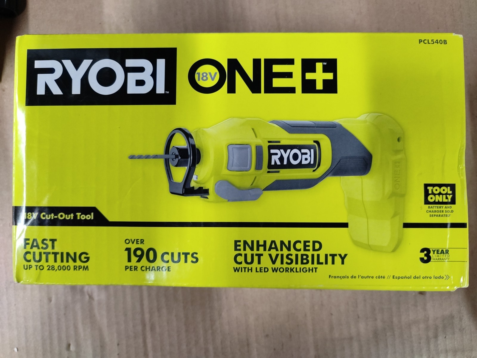 RYOBI 18V ONE+ Cut-Out Tool PCL540B (Tool Only)